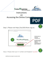 Instructions On Accessing The Online Competition