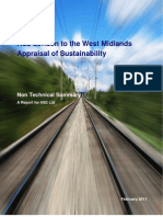 Hs2 Appraisal of sustainability Non Technical Summary