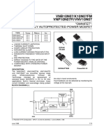 VNB10N07/K10N07FM VNP10N07FI/VNV10N07: "Omnifet": Fully Autoprotected Power Mosfet