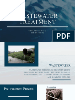 Wastewater Treatment: Sabillo, Christine Jhoie L. CHM 008-CH31S2