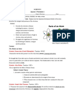 Science 9 Quarter 2-Worksheet 1: The History of Atom