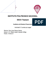Instituto Politecnico Nacional ESCA Tepepan: Auditoria de Estados Financieros