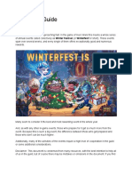 Winterfest Guide: Foreword
