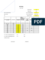 Excel Sheet For CBR Test