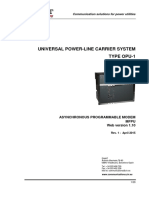 Universal Power-Line Carrier System Type Opu-1: Communication Solutions For Power Utilities