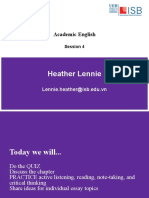 Heather Lennie: Academic English