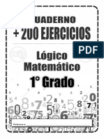 Ejercicios Logico Matematico Primer Grado ME360