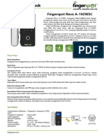 Smart Digital Lock: Fingerspot Revo A-192WSC