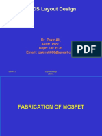 CMOS Layout Design: Dr. Zakir Ali, Asstt. Prof - Deptt. OF ECE