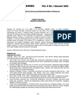Vol. 5 No. 1 Januari 2021 Jurnal Ilmiah Kohesi: Sistem Manajemen Strategi Dalam Pengukuran Kinerja Perusahaan