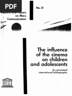 The Influence of The Cinema On Children and Adolescents