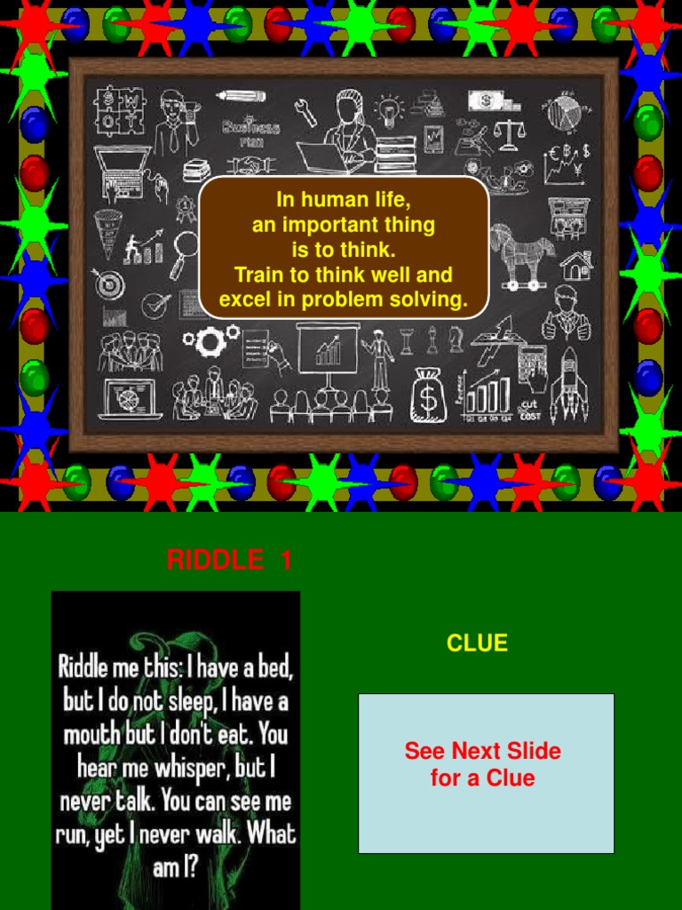 Engaging Riddles and Puzzles for Thinking | PDF