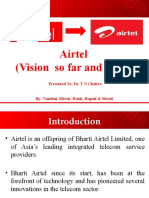 Airtel Vision So Far and Ahead