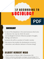 Self - Sociology, Anthropology