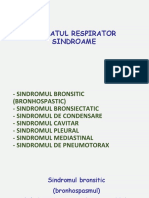 Aparatul Respirator Sindroame