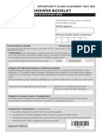 Oc Answer Sheet