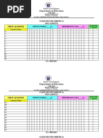 Class Record (Science 9) S.Y. 2020-2021