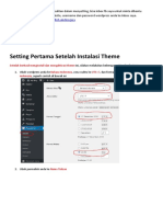 Setting Pertama Setelah Instalasi Theme Detak Terkini