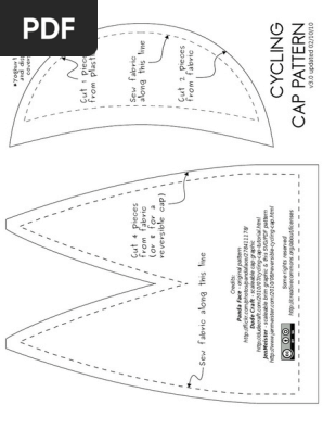 Cycling Cap Pattern v3 - A4