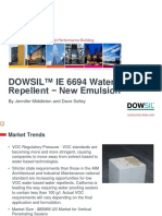 DOWSIL™ IE 6694 Water Repellent New Emulsion: by Jennifer Middleton and Dave Selley