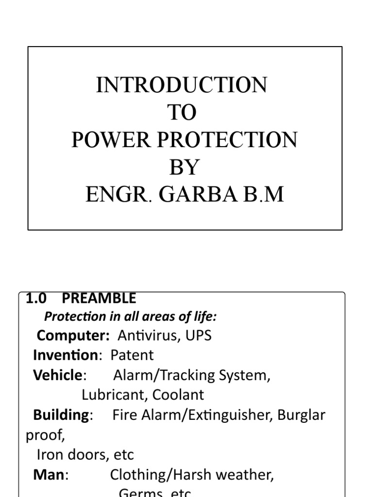 Power System Protection Overview | PDF | Transformer | Relay