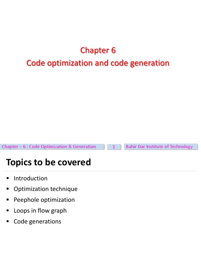 Unit - 4 Pushdown Automata: Code Optimization and Code Generation | PDF ...