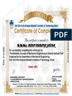 Certificate for AKSHAY BHARATLAL JAISWAL for "Basics of Mechanical Engine..."