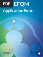 EFQM Application Form 2020