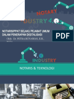 Industri 40 Notaris & Teknologi Digitalisasii - PPSX.PPSX