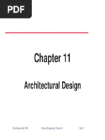 Architectural Design: ©ian Sommerville 2000 Software Engineering. Chapter 11 Slide 1