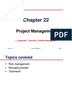 Project Management: " A Huge Topic." See Part 4, "Software Management"