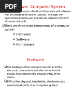 Chapter Two:-: Computer System