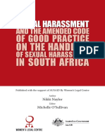 Sexual Harassment: and The Amended Code