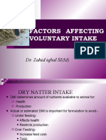 Factors Affecting Voluntry Intake