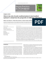What Is The Role of Exotic Medicinal Plants in Local Medical Systems? A Study From The Perspective of Utilitarian Redundancy