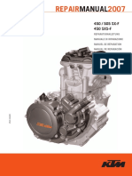 019 - 2007 KTM 450 505 SX-F Engine Repair Manual