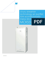 PURIFICADOR DAIKIN MCK55W EEDES20 Data Books Spanish