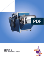 DEWA P-C Mini Belt Filter Press for Small-Scale Sludge Dewatering