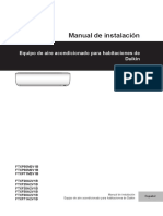 Sensira FTXP-M FTXF-A 3PES512025-7H 2018 09 Installation Manual Spanish