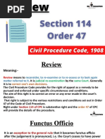 Civil Procedure Code, Review