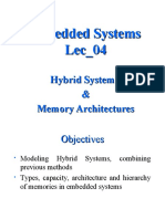 Embedded Systems Memory Architectures and Models