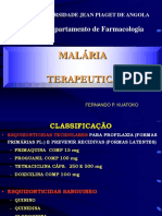 Malária: classificação, tratamento e estratégias de combate