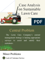 Case Analysis On Sustainable Lawn Care: Group 1