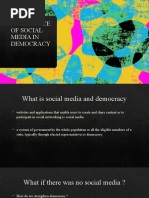 Importance of Social Media in Democracy