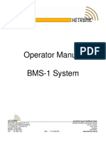 Operator Manual BMS-1 System: . .. .. Control Your Bottom Line