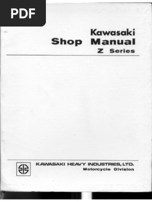 Kawasaki Z1 Service-Manual | PDF