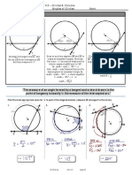 Circles & Volume Angles Formulas