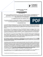 Acuerdo Modificatorio No. CNSC 0011 Del 27-02-2019 Alcaldia de Miranda Cauca