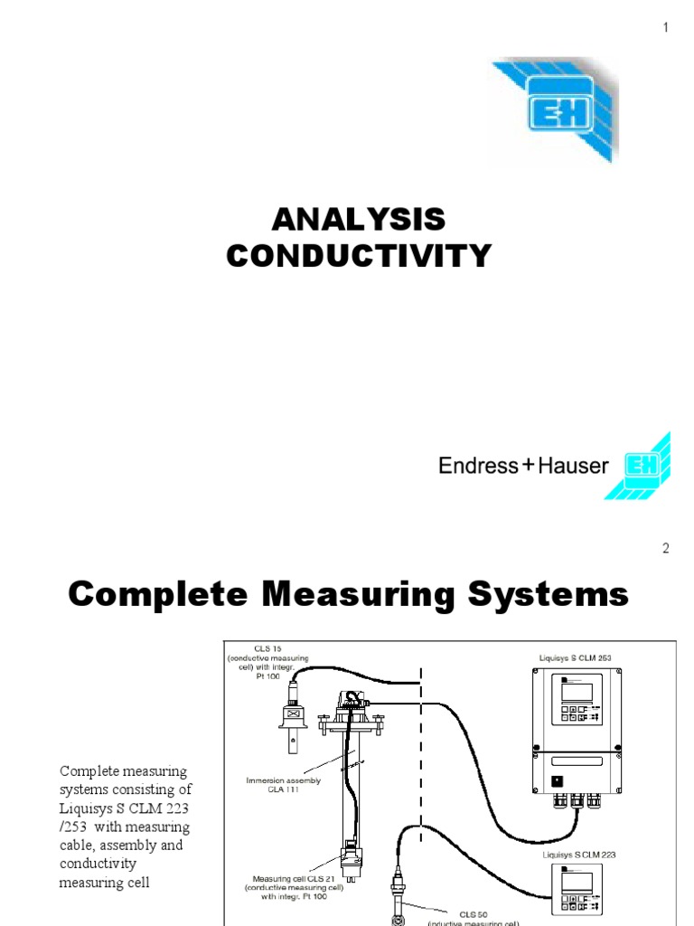 Conductivity Meter Operating Principles | PDF | Electrical Resistivity ...