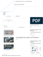 Centrifugal Pump Start Up Procedure - Chemical Engineering World